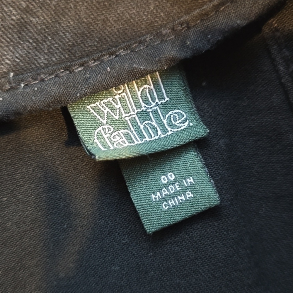 Wild Fable Charcoal Gray Denim Mini Skirt A-Line Size 00 - Picture 2 of 3